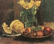 Lovis Corinth Stillleben mit gelben Tulpen Sweden oil painting artist